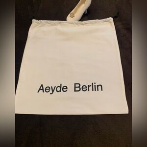 AEYDE BERLIN creme’ color smaller drawstring dust bag LNWOT